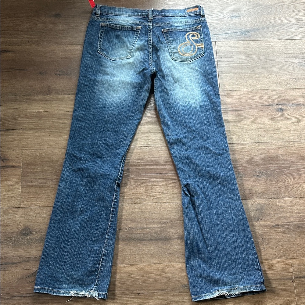 South Pole Y2K Women's Blue Flare Jeans !! Size 11 - Picture 8 of 9